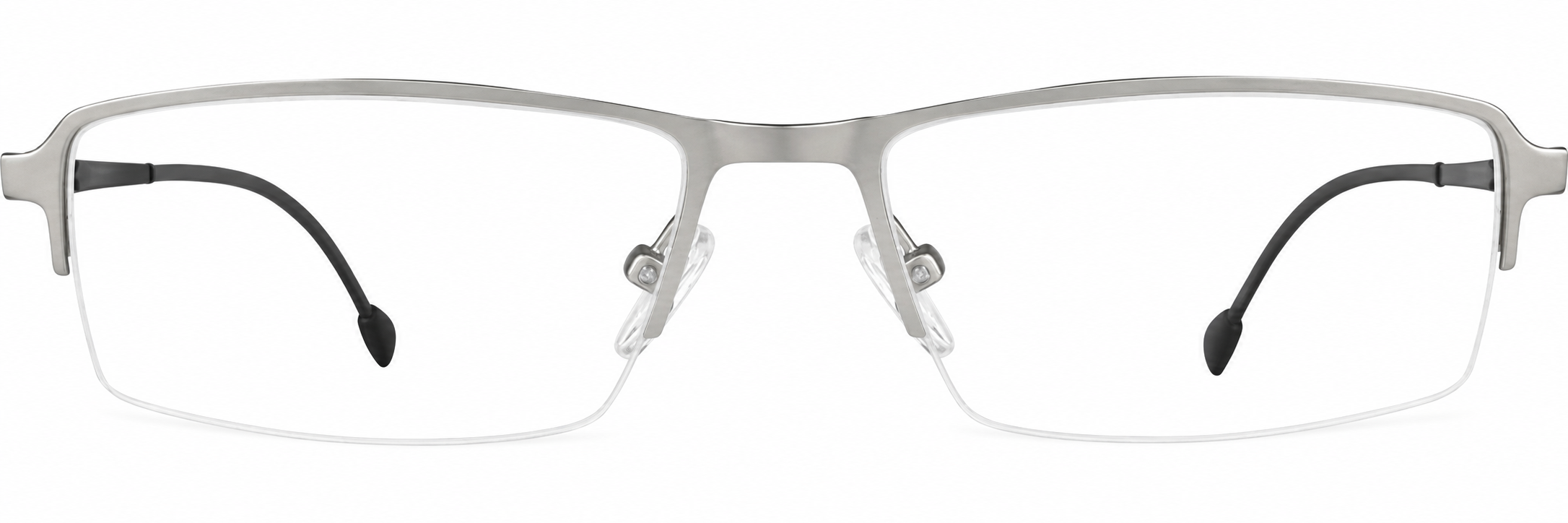 Silver Rectangle Glasses · Silver · reference