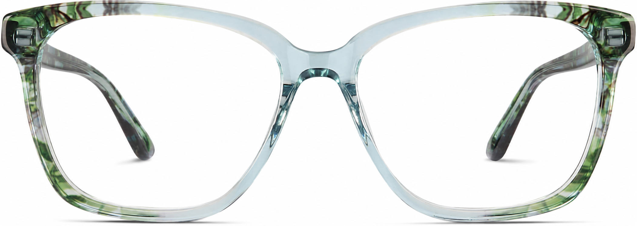 Green Square Glasses · Green · reference