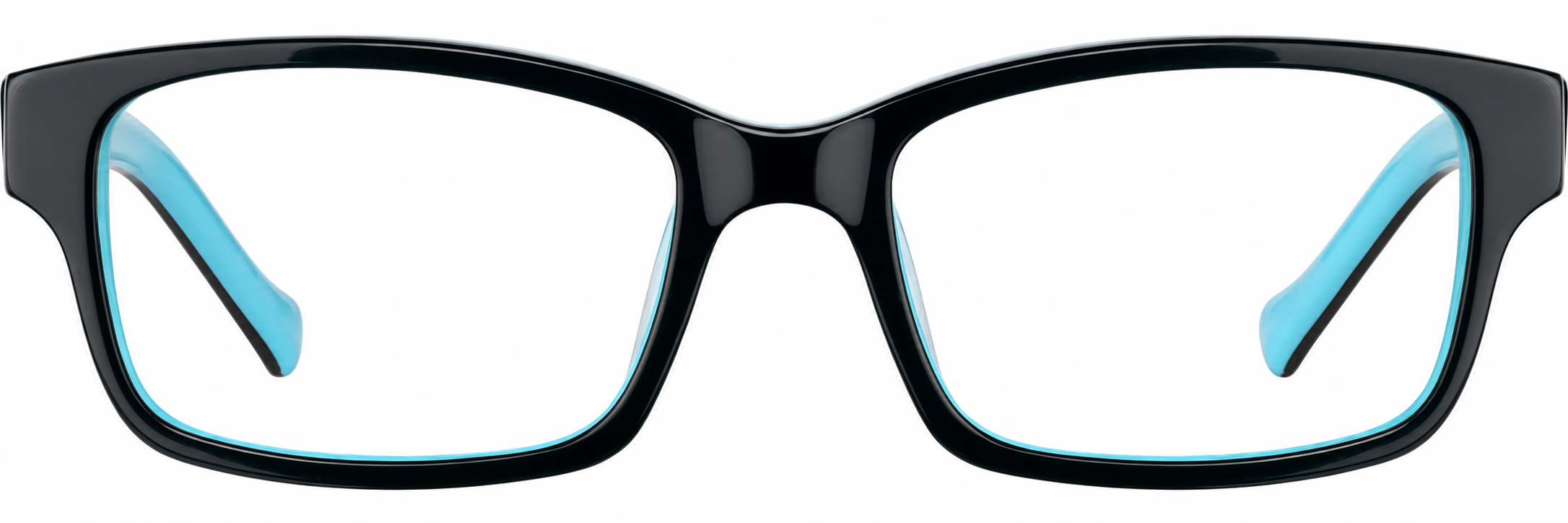 Black Kids’ Rectangle Glasses · Black · reference