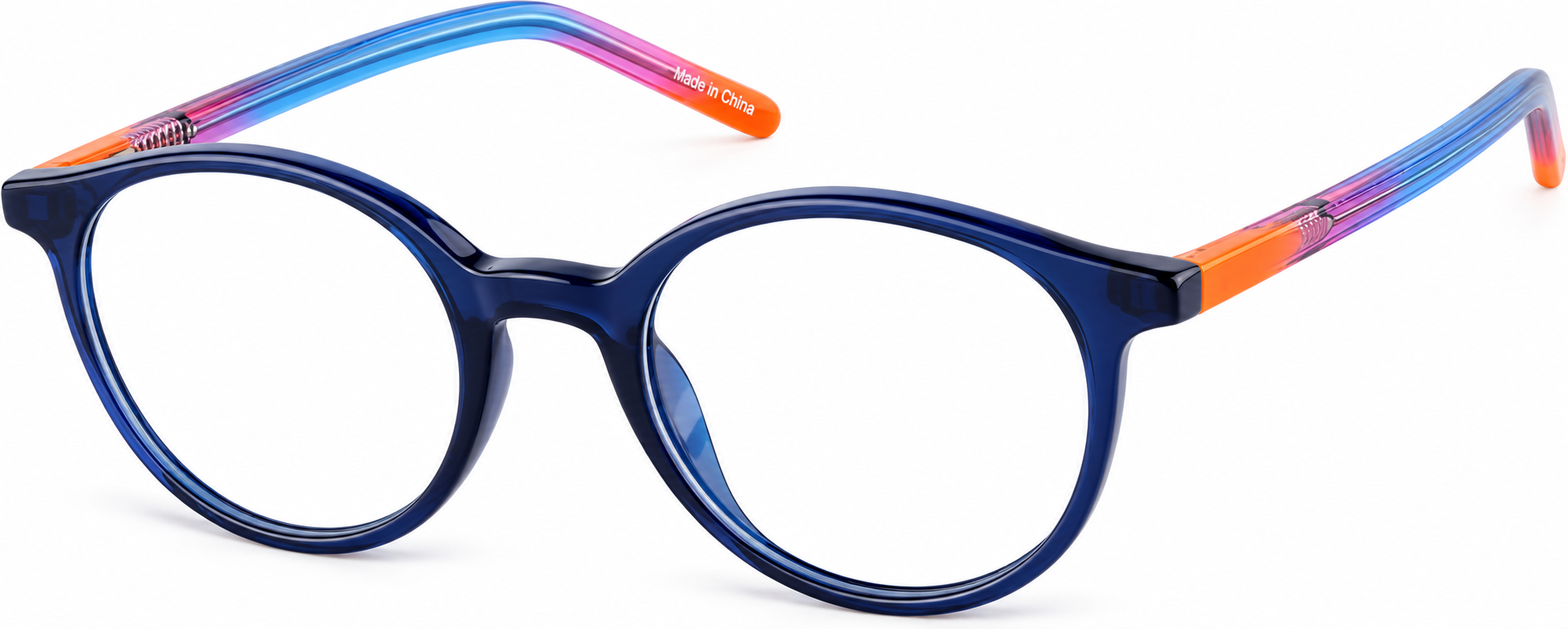 Blue Round Glasses · Blue · reference