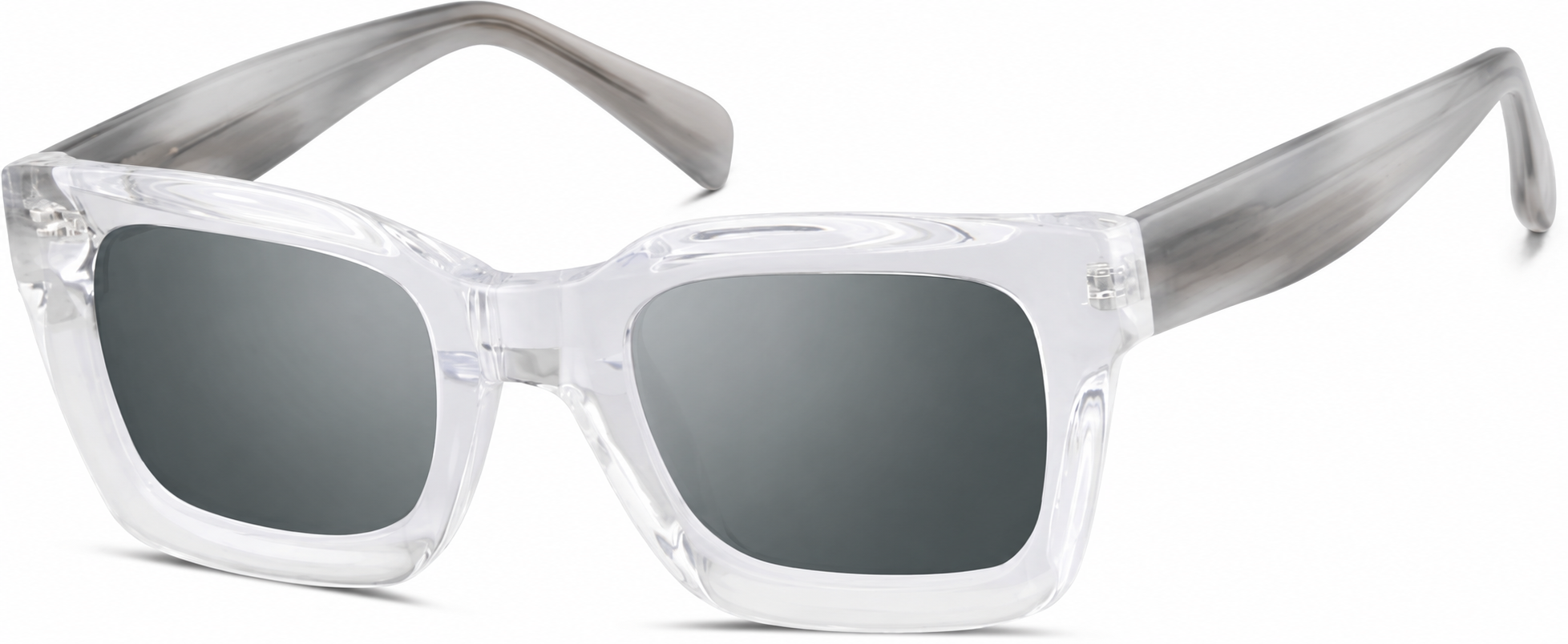 Premium Square Sunglasses · Clear · reference