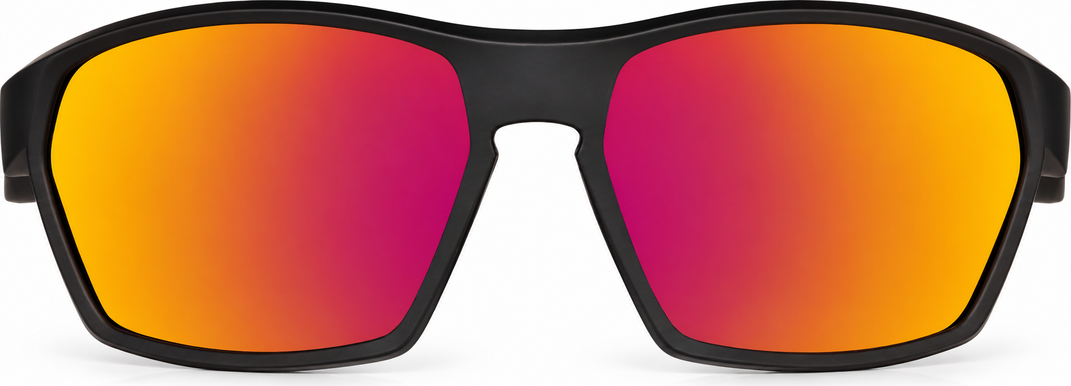 Black with Flame Mirror Geometric Sunglasses · Black with Flame Mirror · reference