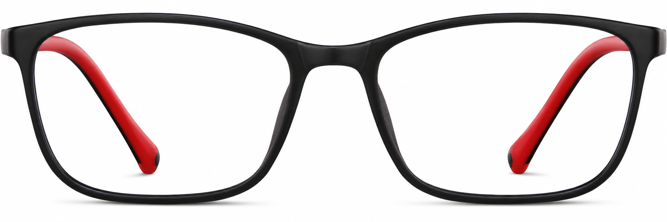 Black Kids' Rectangle Glasses · Black · reference