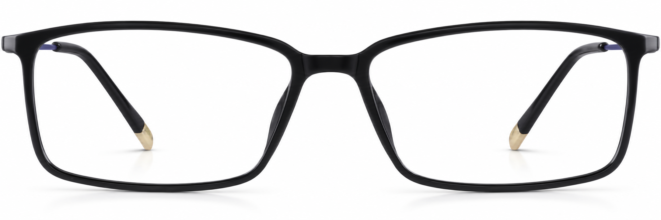 Black Rectangle Glasses · Black · reference