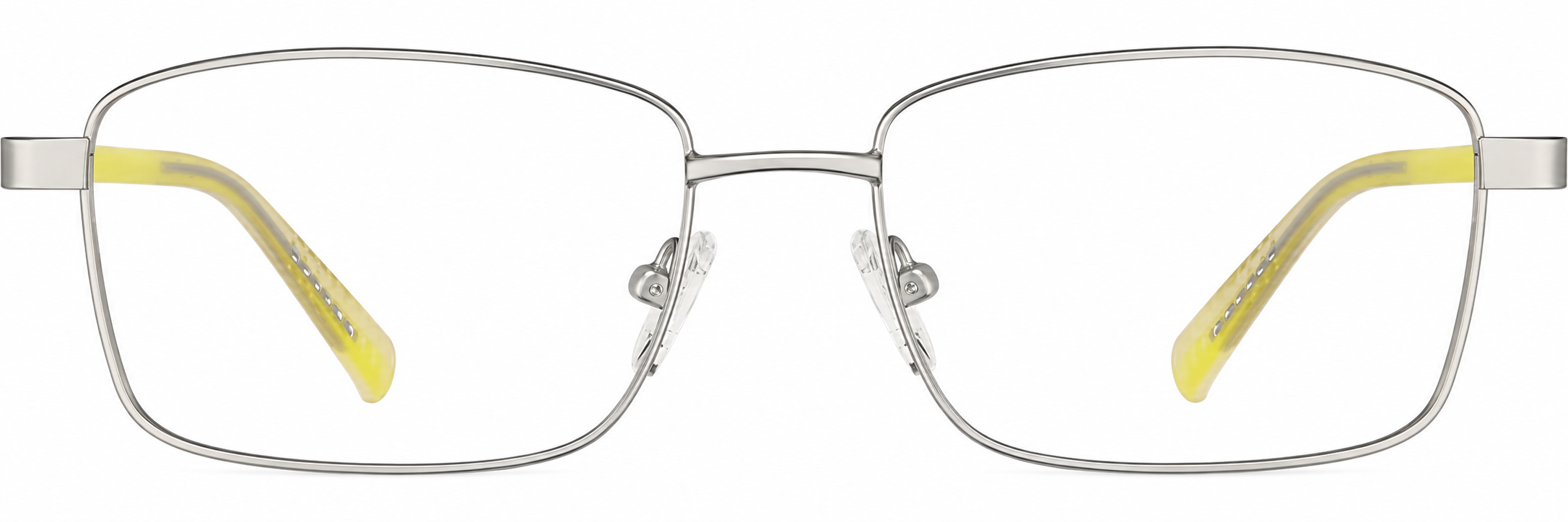 Silver Rectangle Glasses · Silver · reference