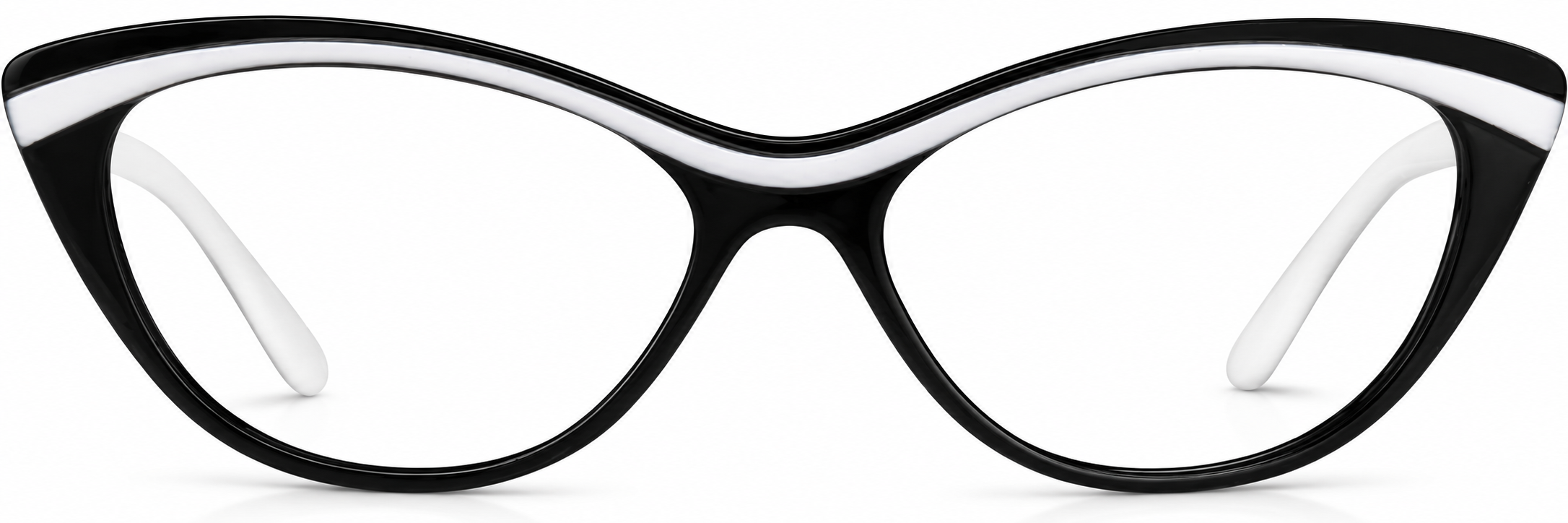 Black Cat-Eye Glasses · Black · reference