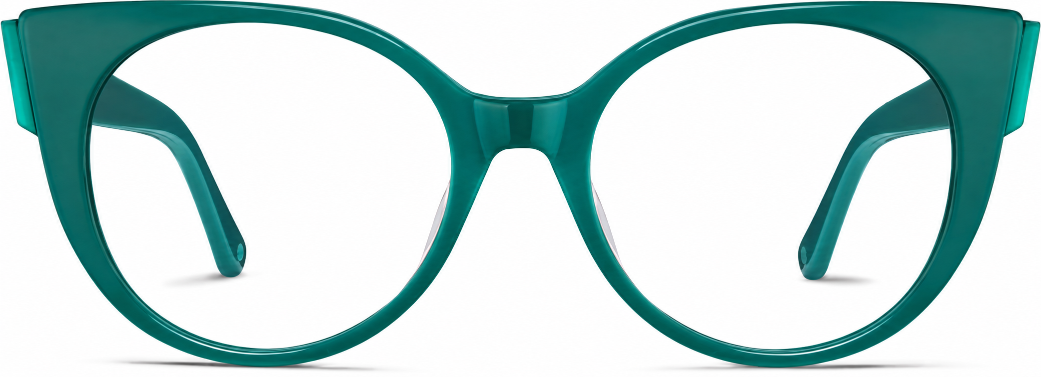 Teal Round Glasses · Teal · reference