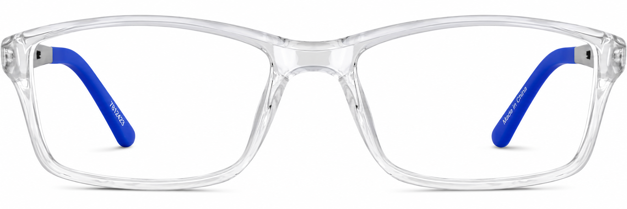 Clear Kids' Rectangle Glasses · Clear · reference