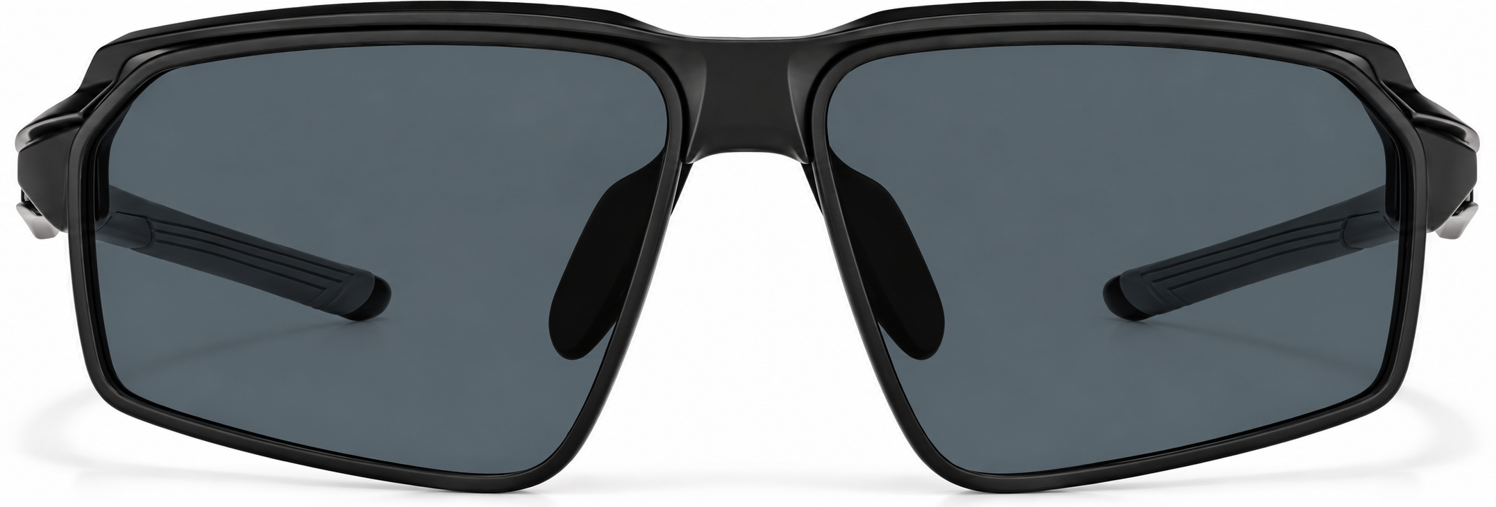 Black with Gray Lens Active Wrap-Around Sunglasses · Black with Gray Lens · reference