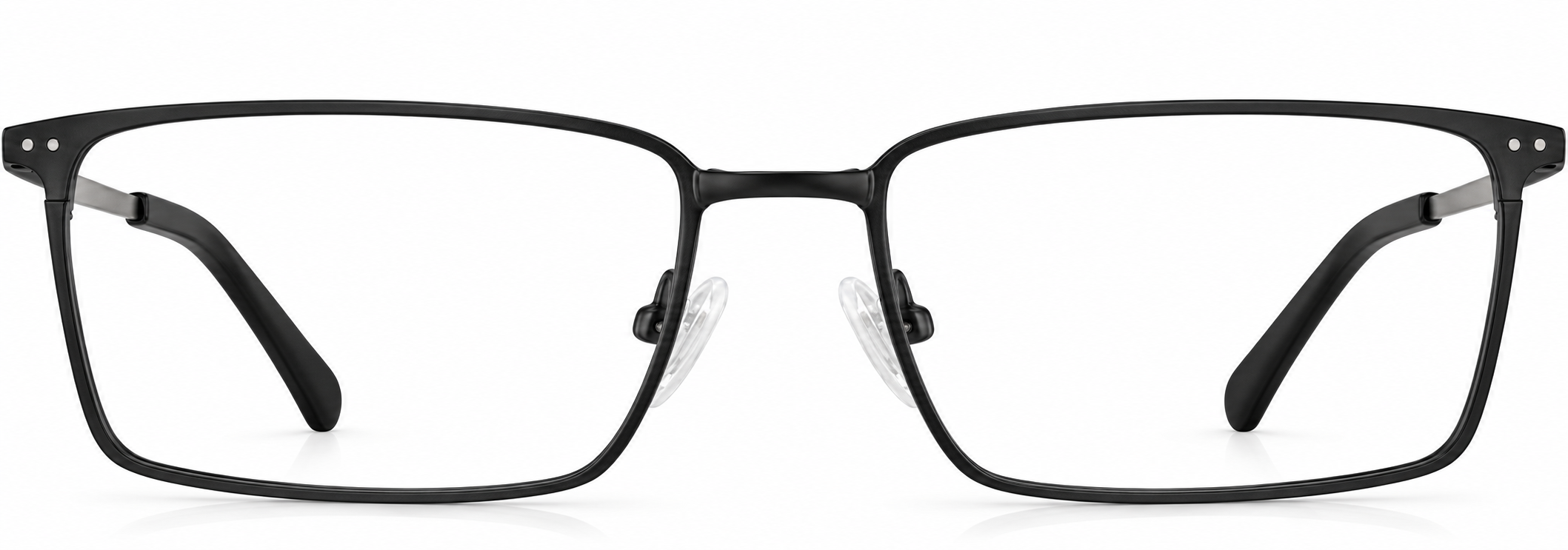 Black Rectangle Glasses · Black · reference