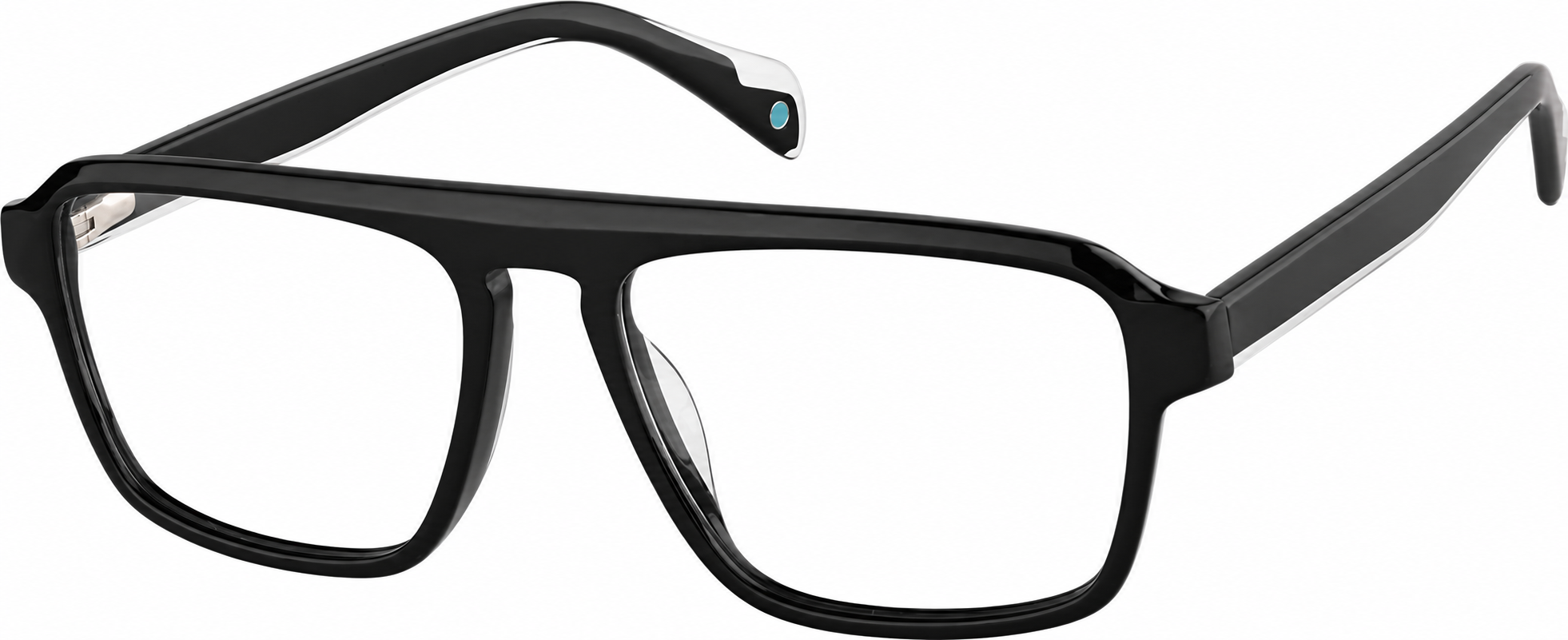 Black Square Glasses · Black · reference
