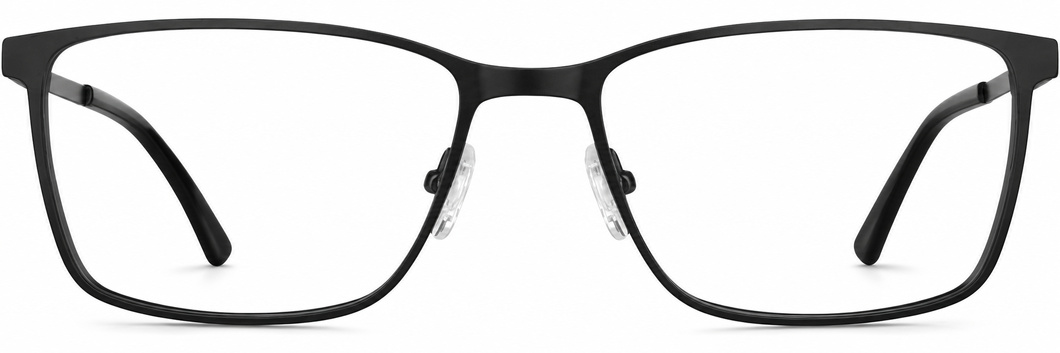 Black Rectangle Glasses · Black · reference