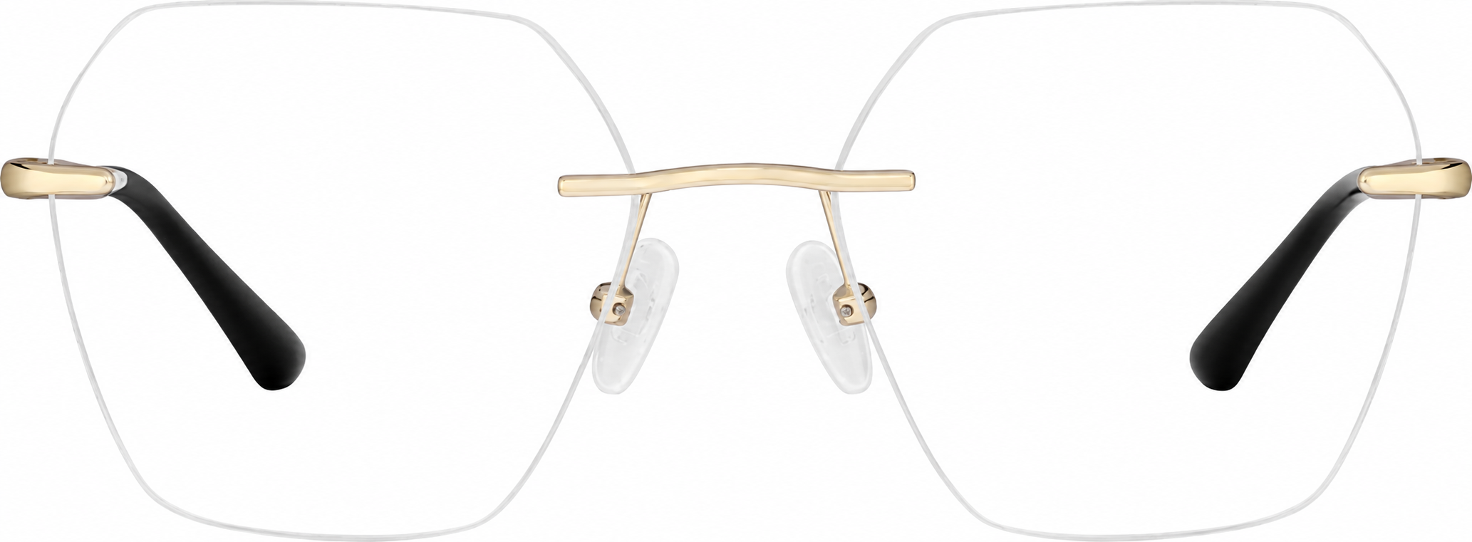 Gold Customizable Rimless Glasses · Gold · reference