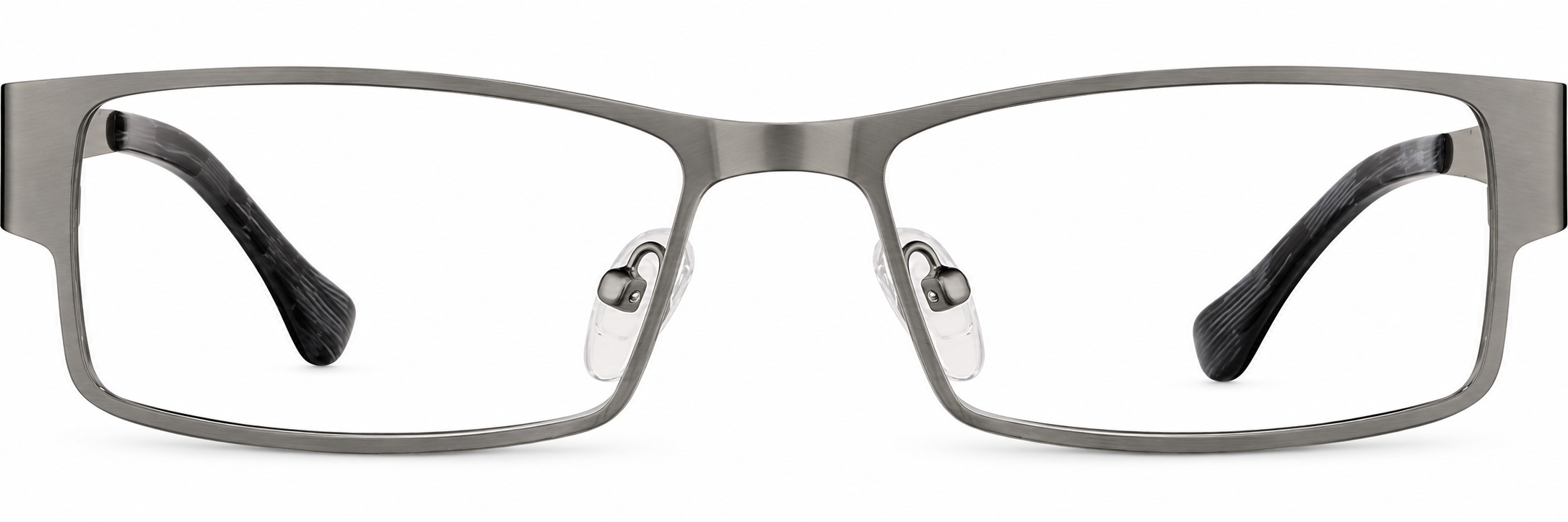 Steel Gray Rectangle Glasses · Steel Gray · reference