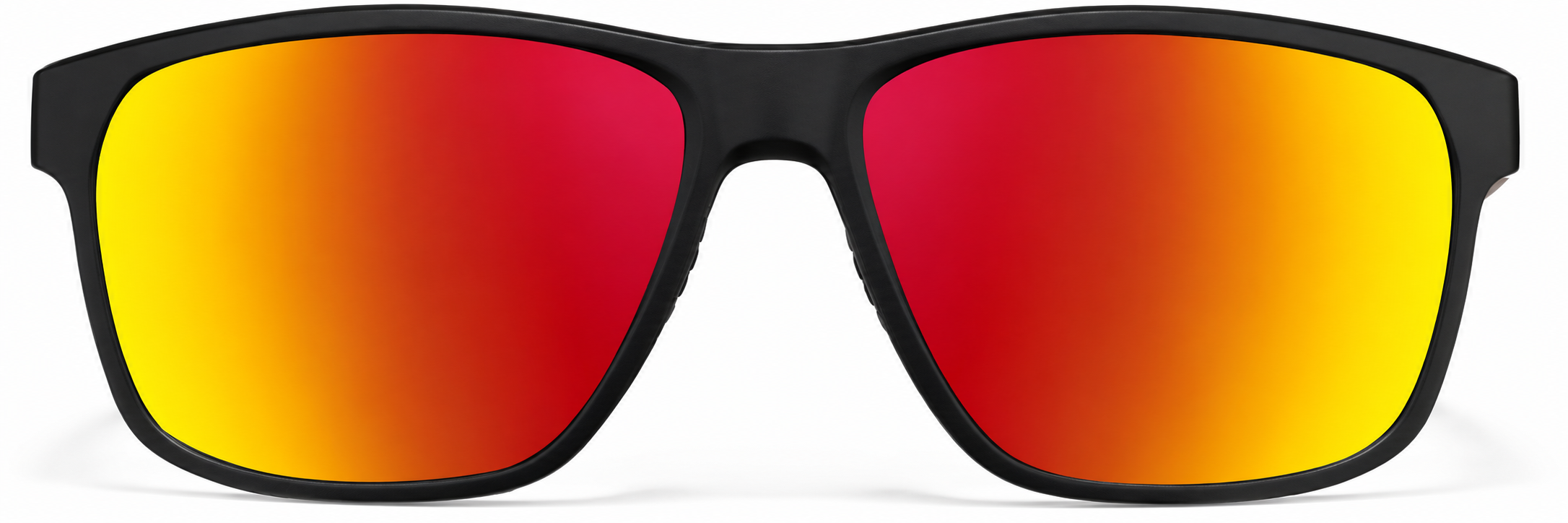 Black with Flame Mirror Rectangle Sports Sunglasses · Black with Flame Mirror · reference