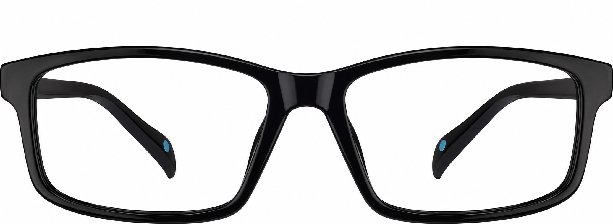 Black Rectangle Glasses · Black · reference