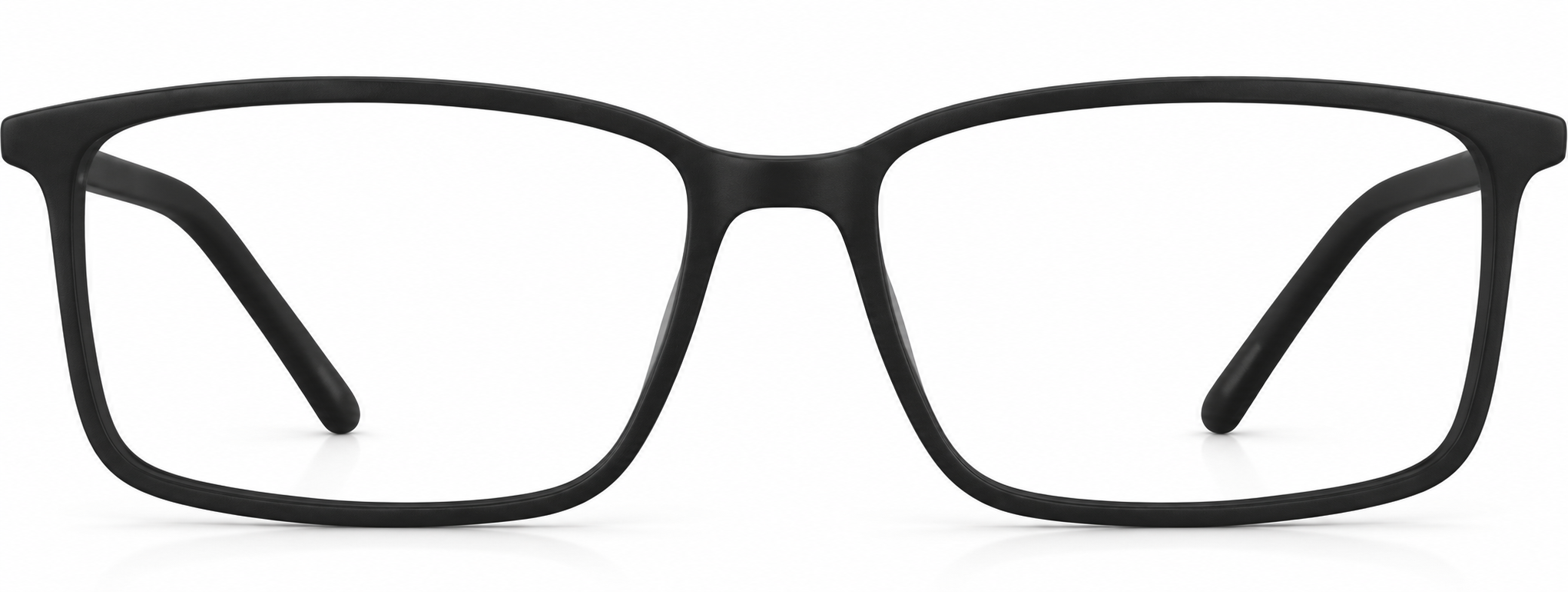 Black Rectangle Glasses · Black · reference