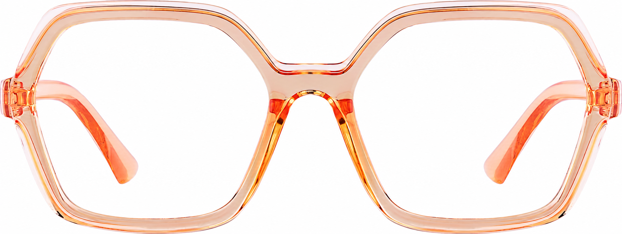 Orange Geometric Glasses · Orange · reference