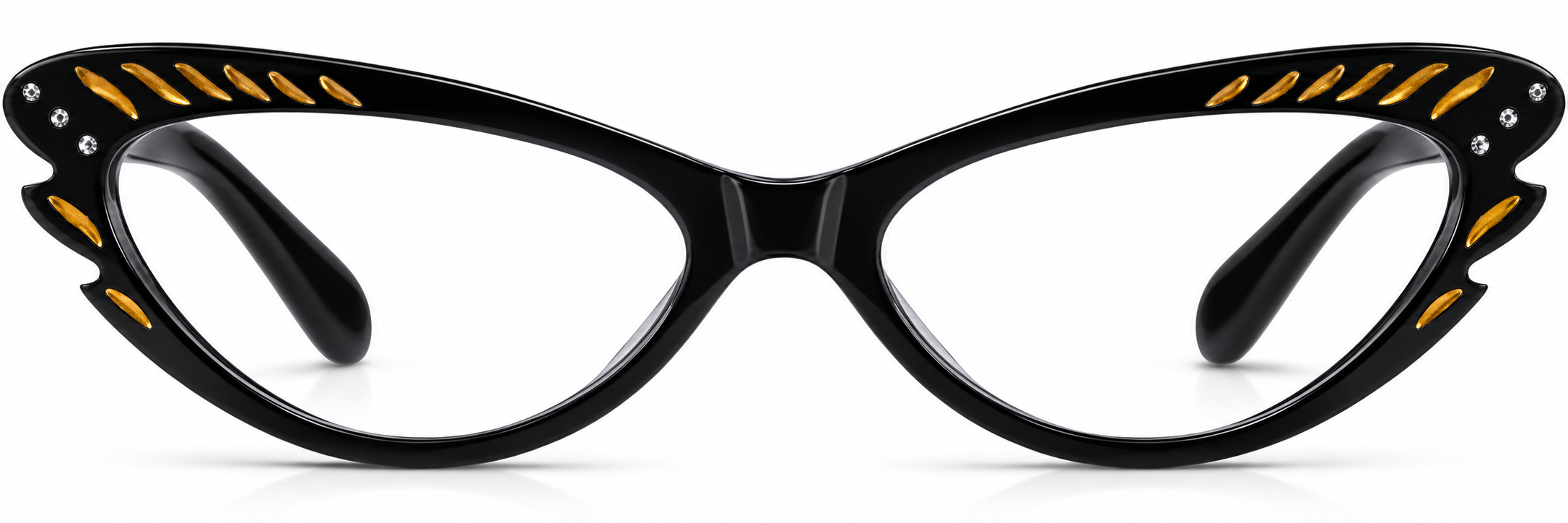 Black Cat-Eye Glasses · Black · reference