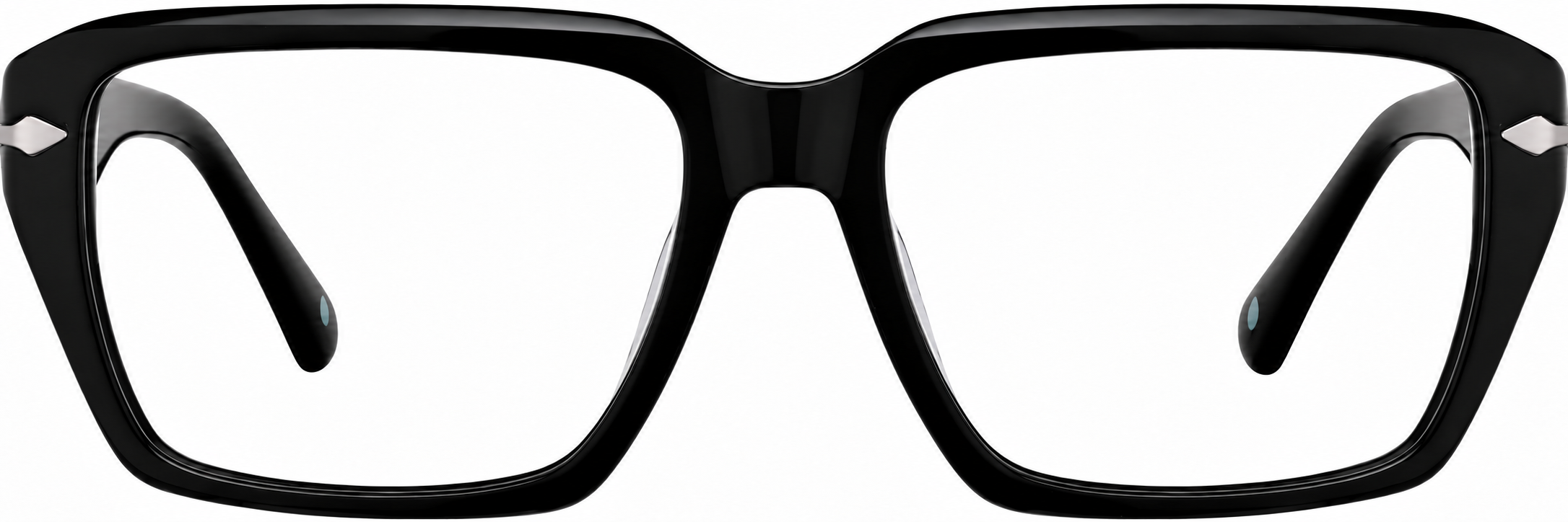 Black Rectangle Glasses · Black · reference