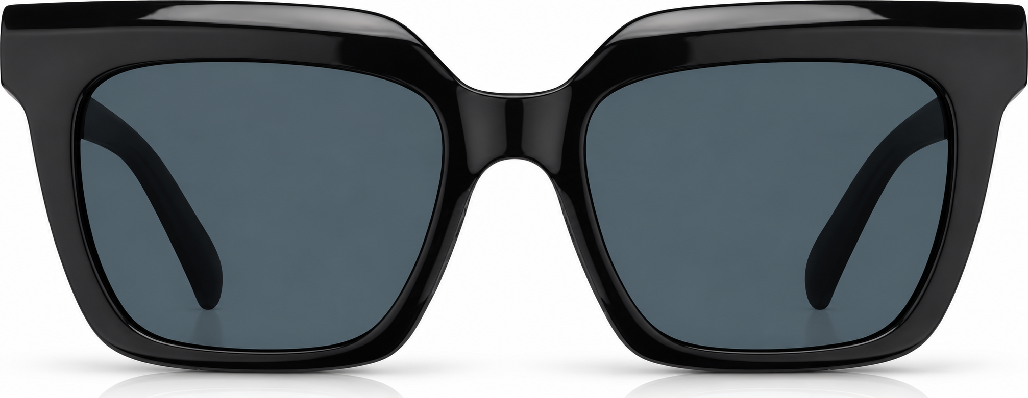 Black Square Sunglasses · Black · reference