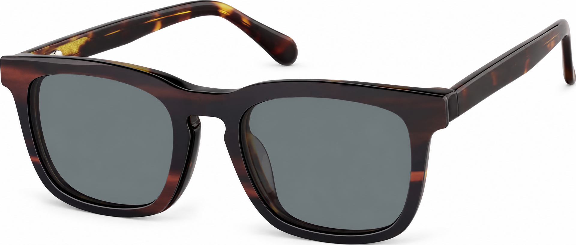Tortoiseshell Polarized Square Magnetic Clip-on Glasses · Tortoiseshell · reference