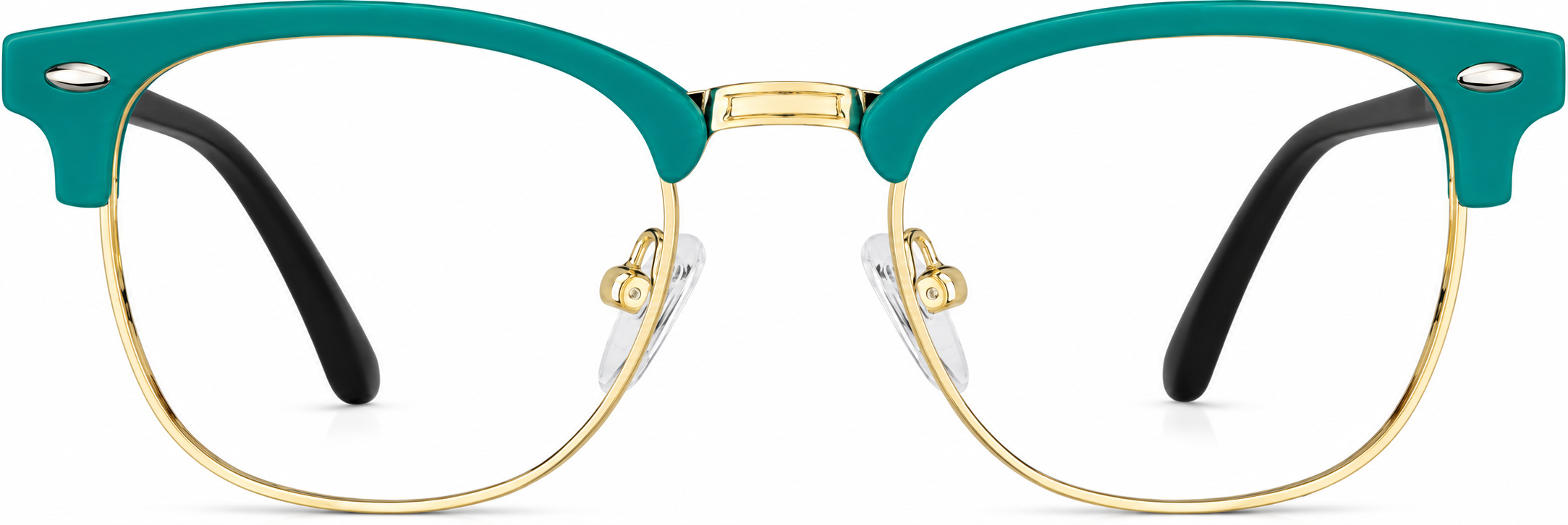 Blue Kids' Browline Glasses · Blue · reference