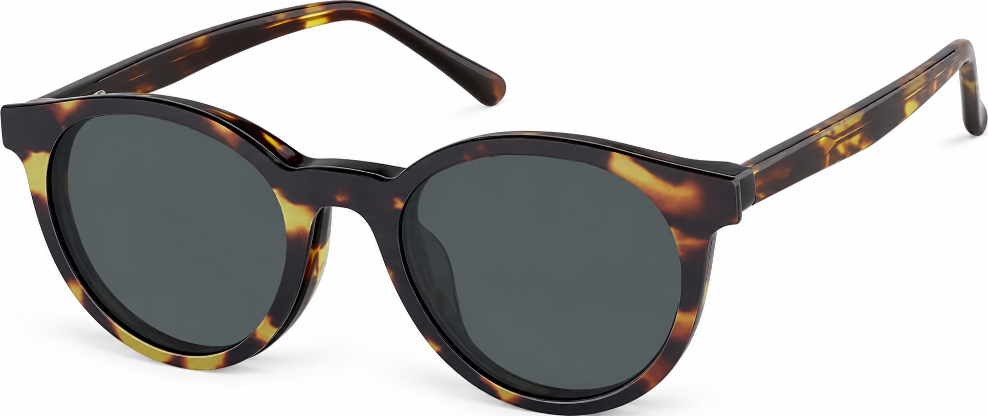 Tortoiseshell Round Magnetic Snap-On Set · Tortoiseshell · reference