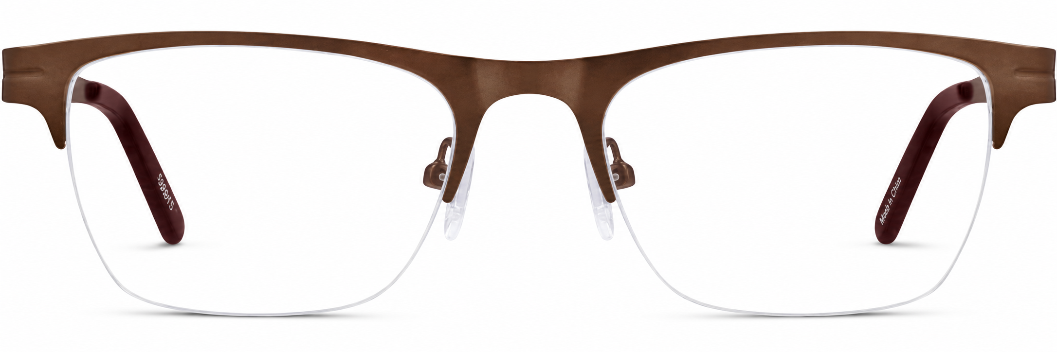 Brown Rectangle Glasses · Brown · reference
