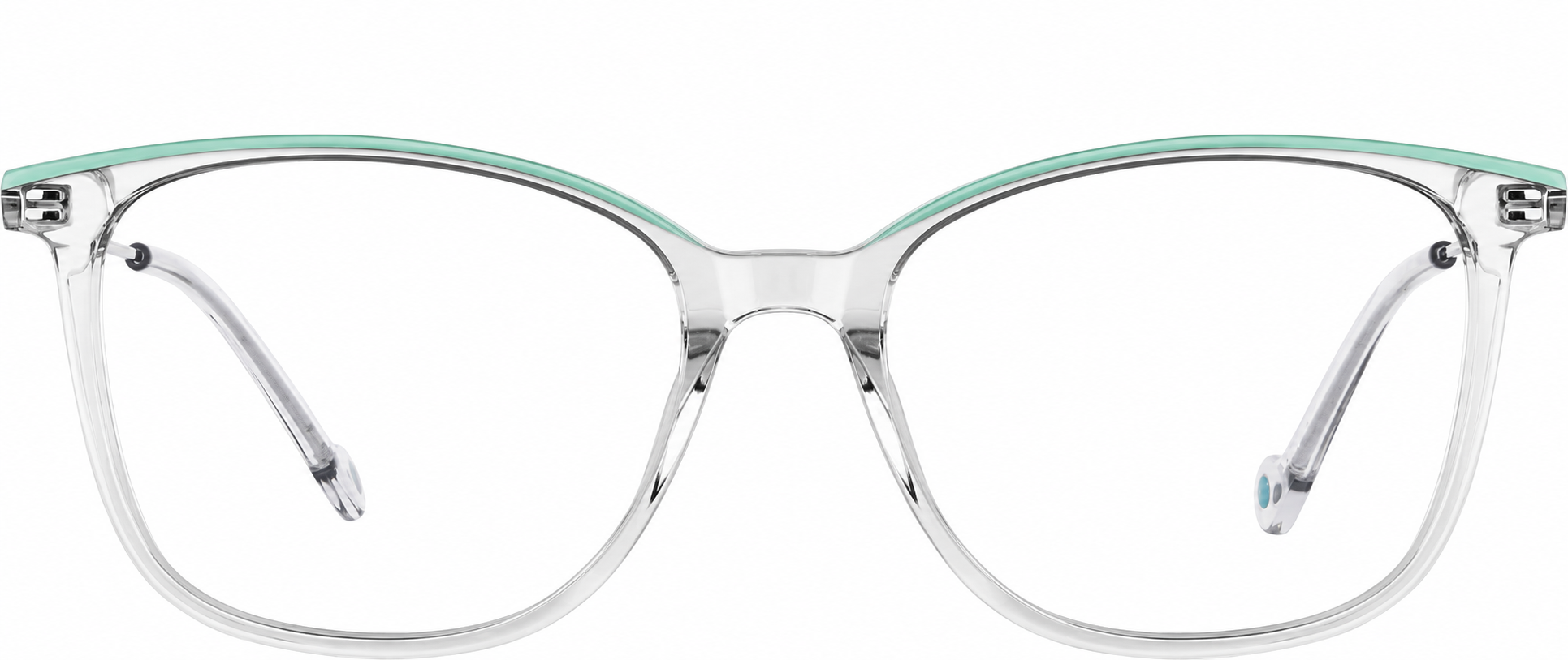 Green Square Glasses · Green · reference