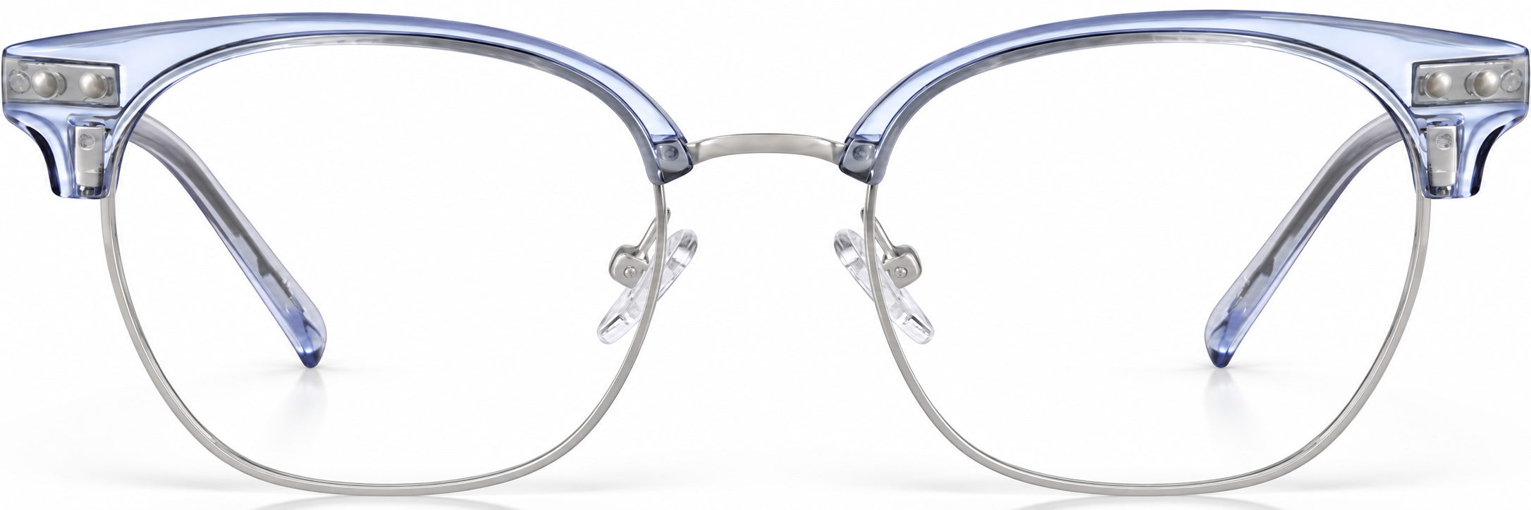 Blue Browline Glasses · Blue · reference