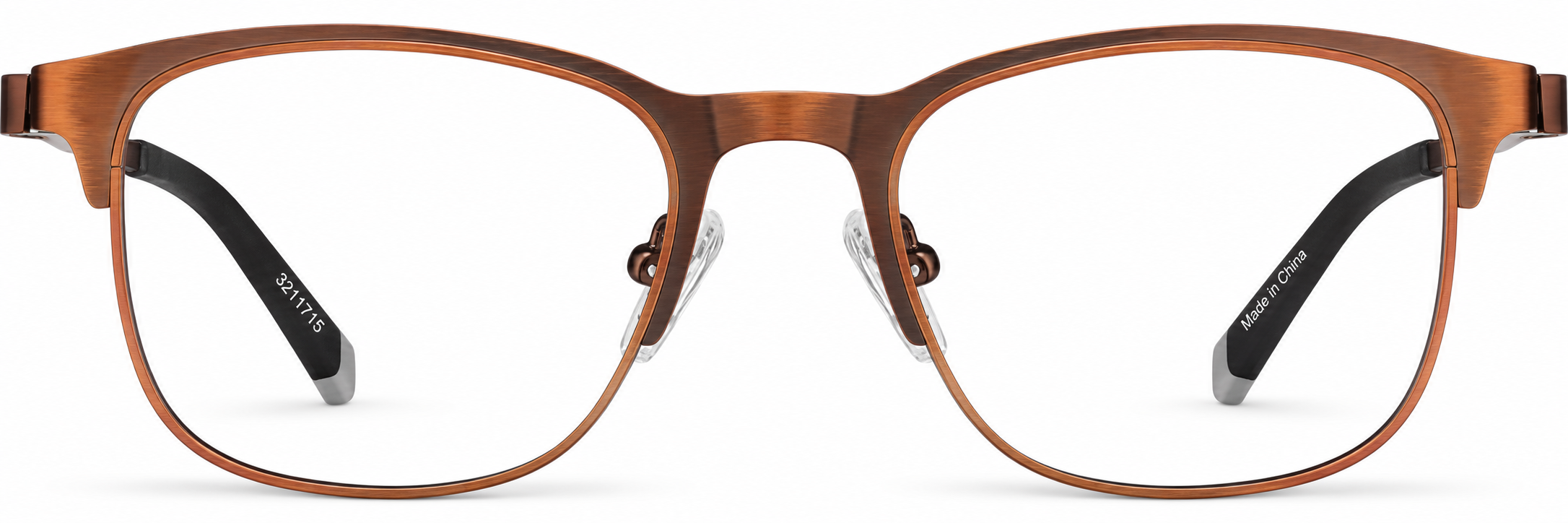 Brown Kids' Browline Glasses · Brown · reference