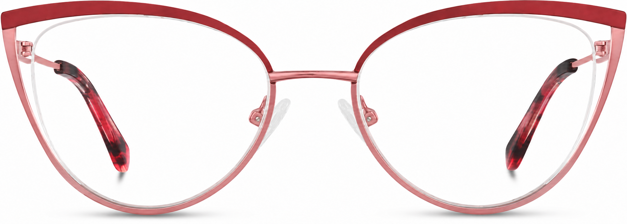 Red Cat-Eye Glasses · Red · reference