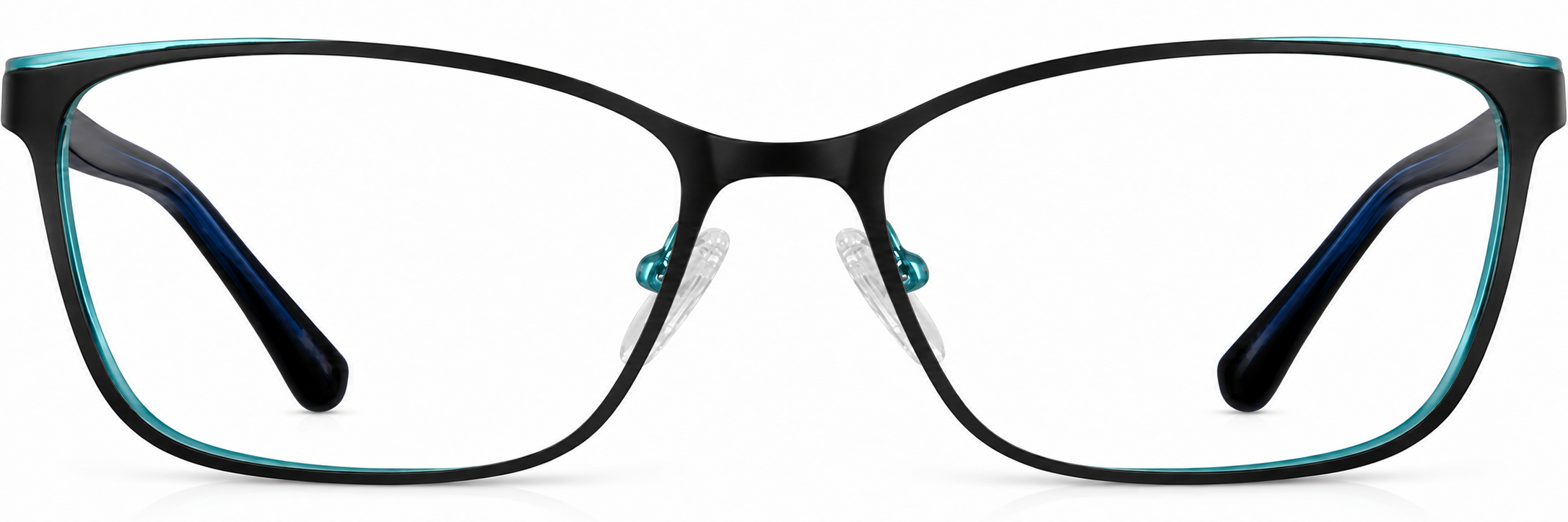 Black Rectangle Glasses · Black · reference