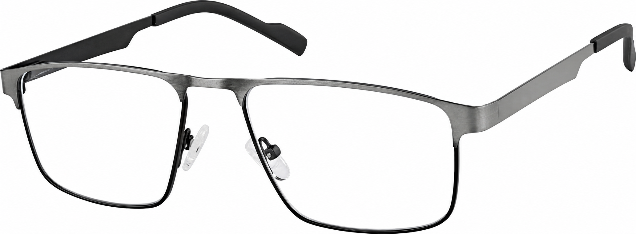 Gunmetal Rectangle Glasses · Gunmetal · reference