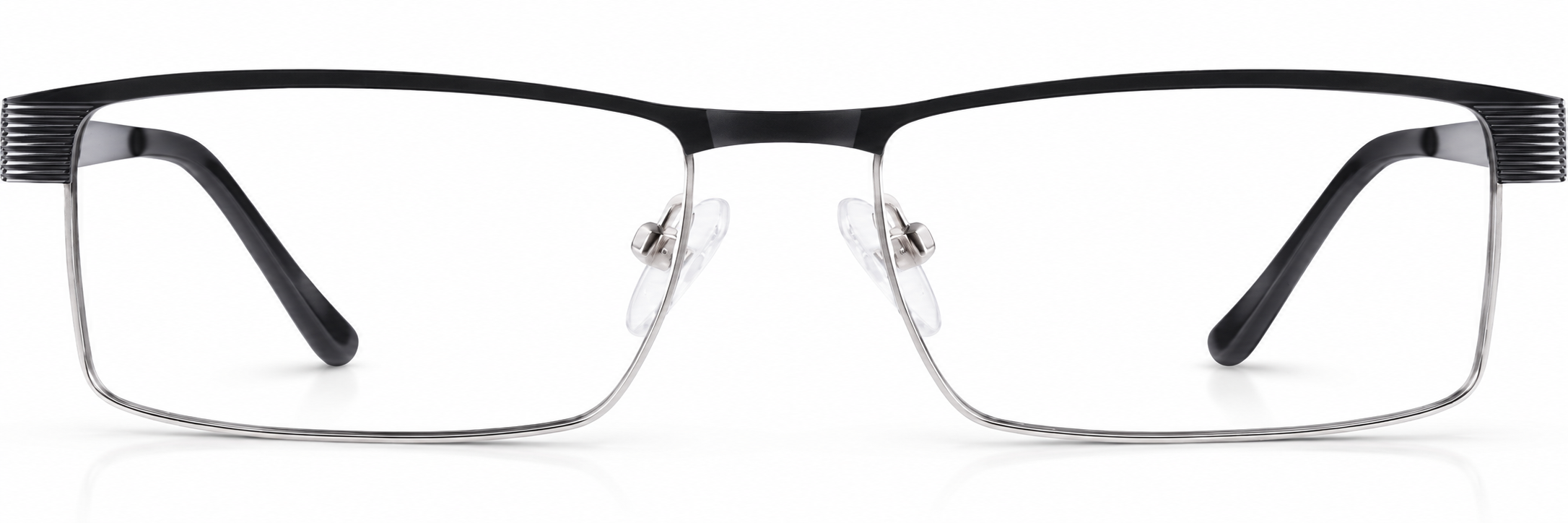 Black Rectangle Glasses · Black · reference