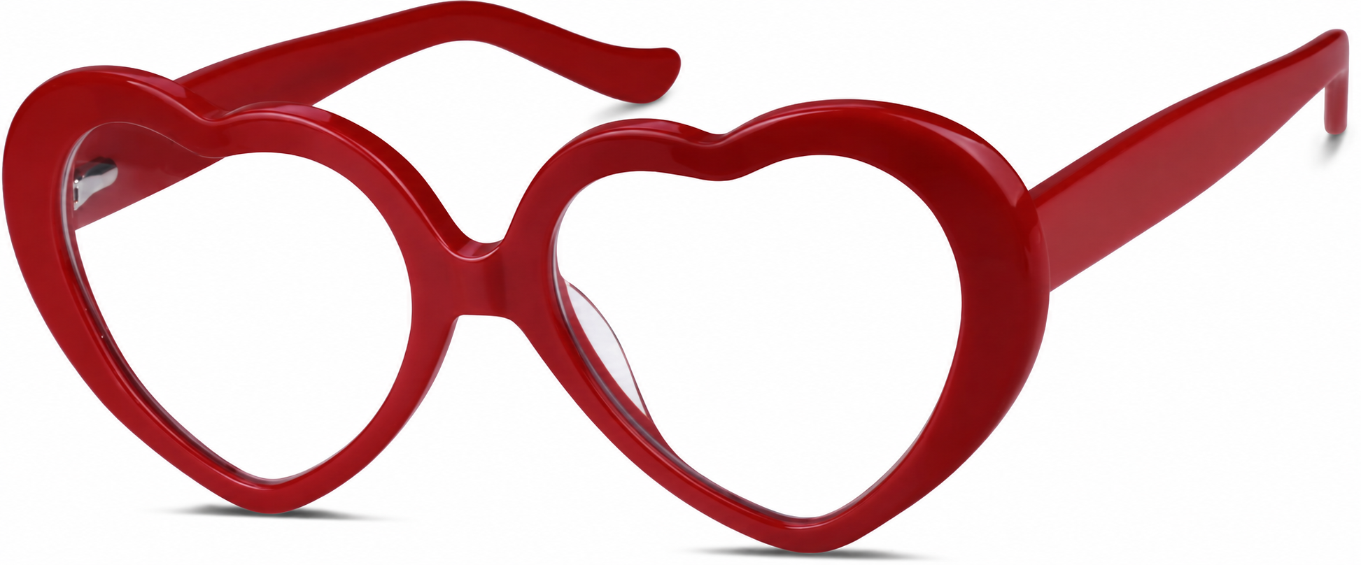 Red Heart-Shaped Glasses · Red · reference