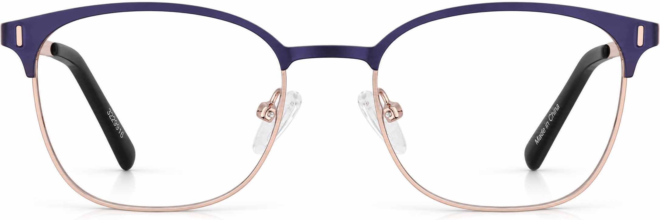 Blue Browline Glasses · Blue · reference