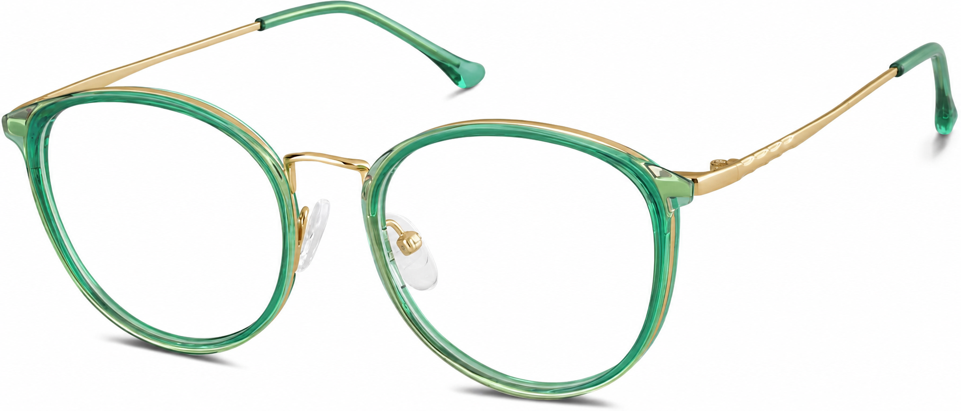 Green Round Glasses · Green · reference