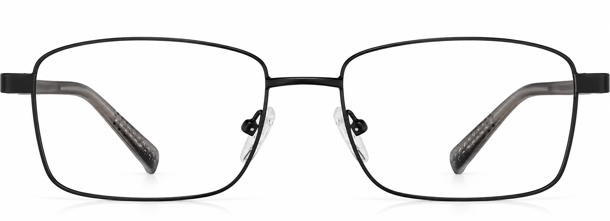 Black Rectangle Glasses · Black · reference