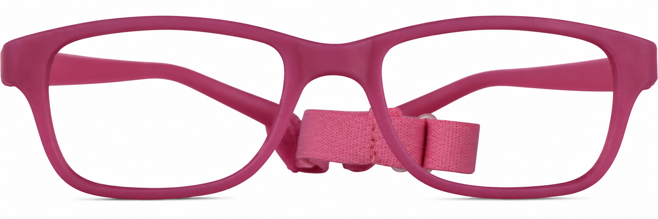 Pink Kids’ Flexible Rectangle Glasses · Pink · reference