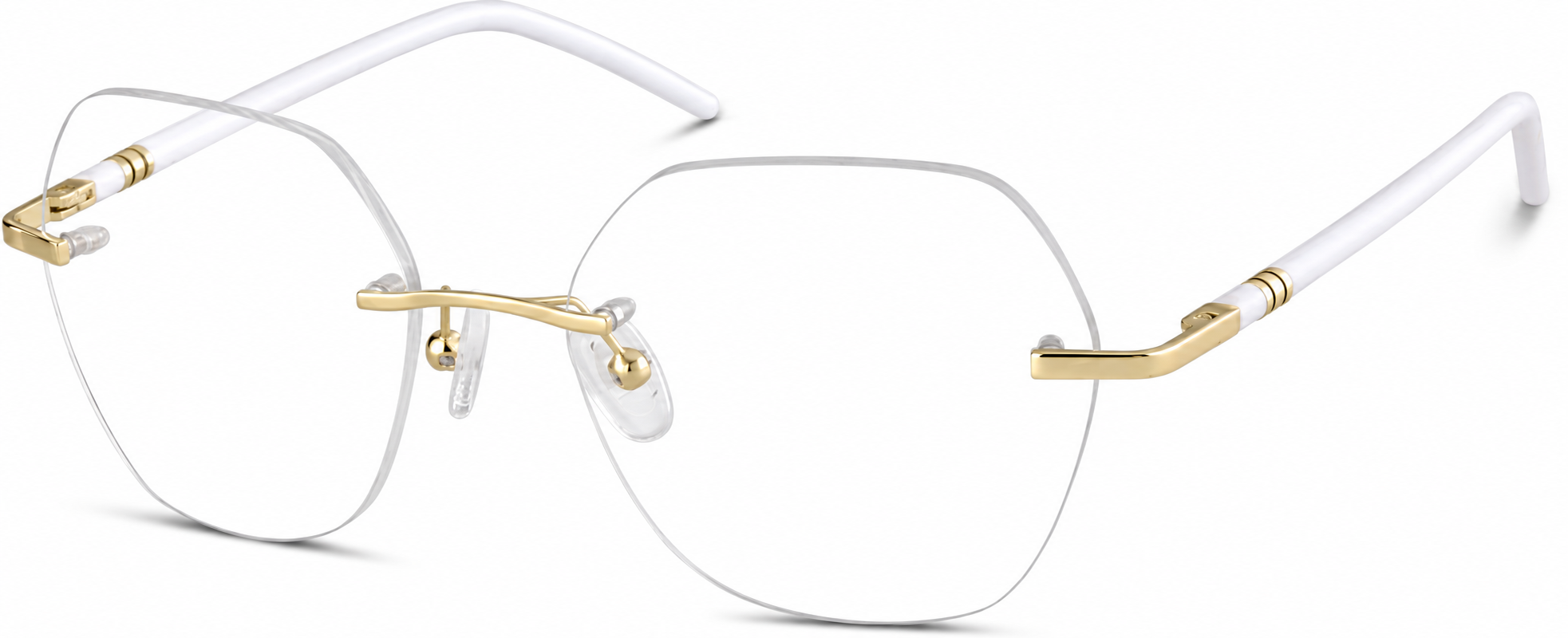 Rimless Glasses · Gold · reference