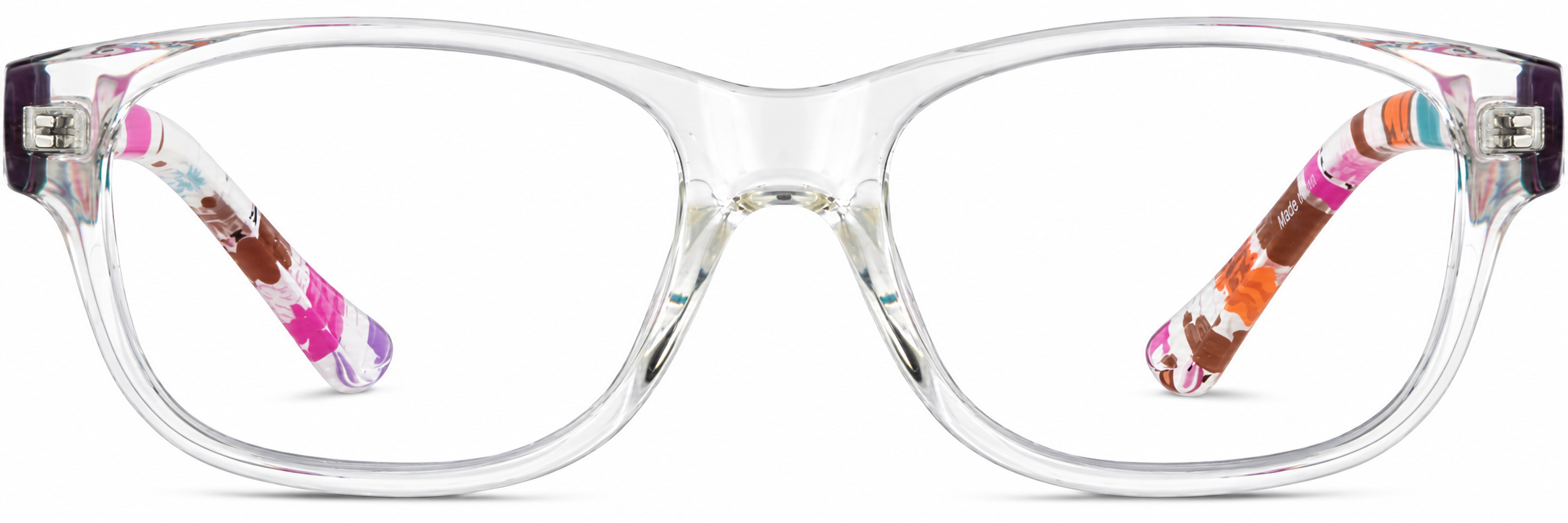 Clear Kids' Rectangle Glasses · Clear · reference
