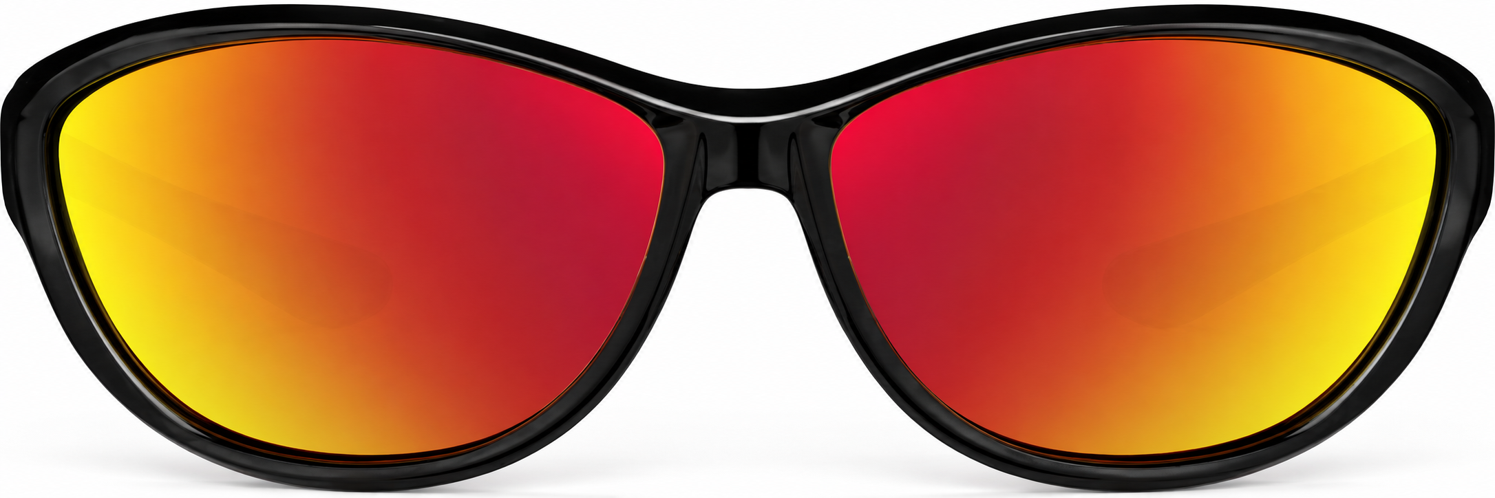 Black with Flame Mirror Wraparound Sunglasses · Black with Flame Mirror · reference