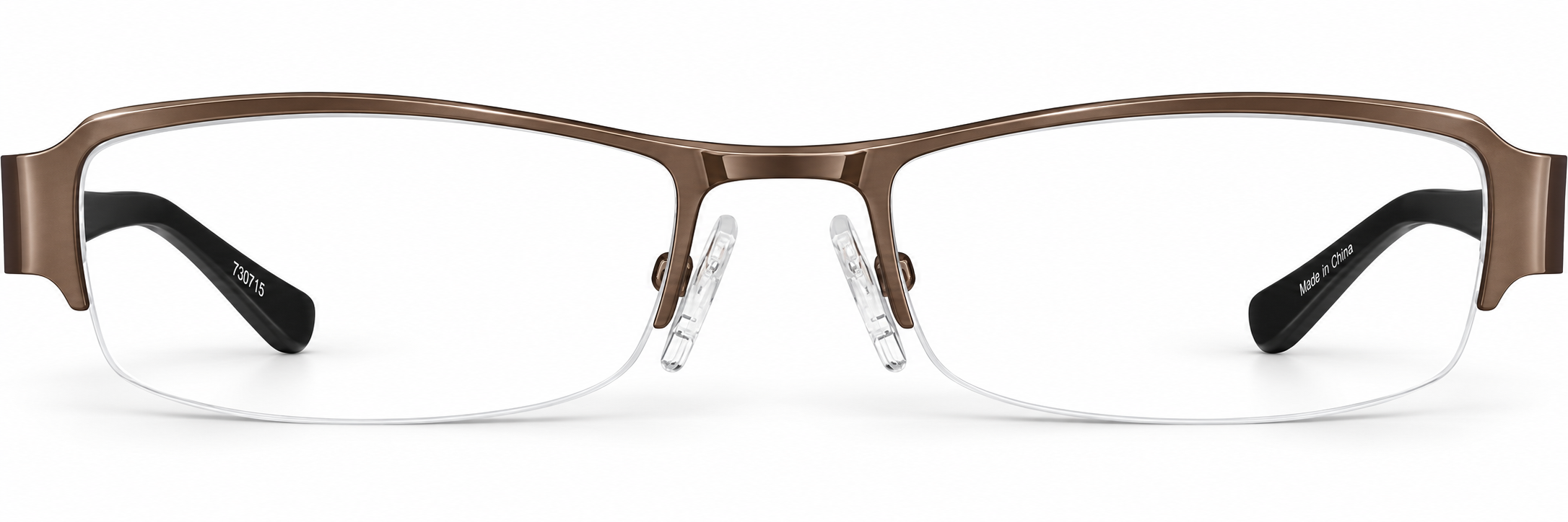 Brown Half-Rim Glasses · Brown · reference