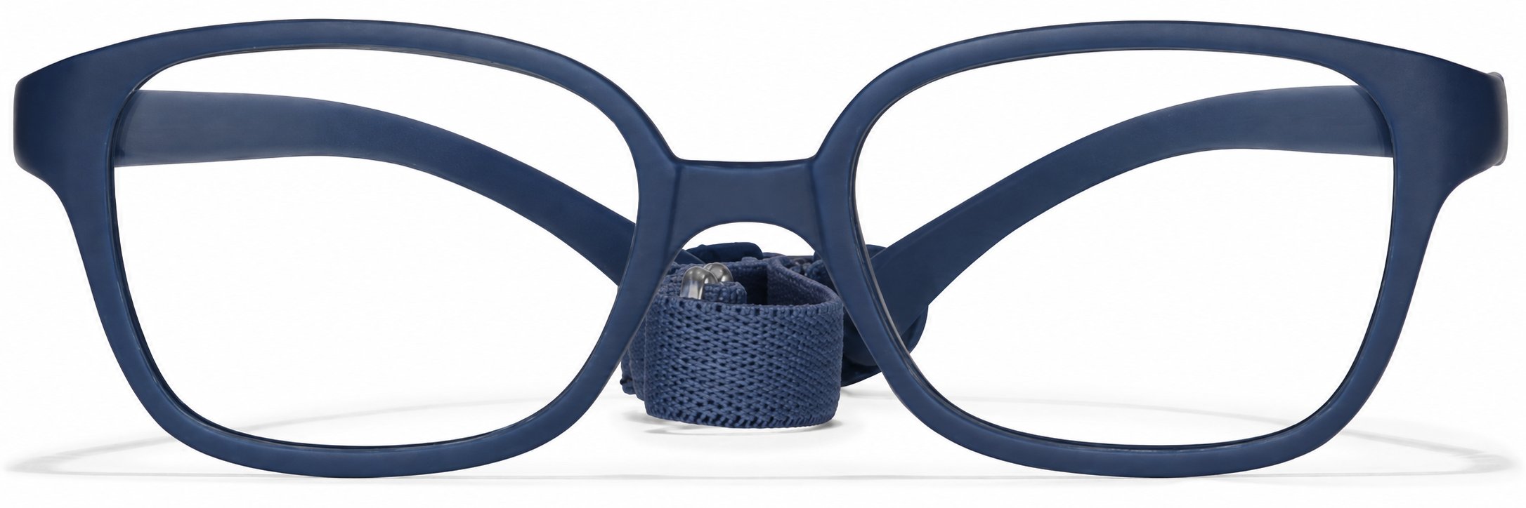 Navy Kids' Flexible Square Glasses · Navy · reference