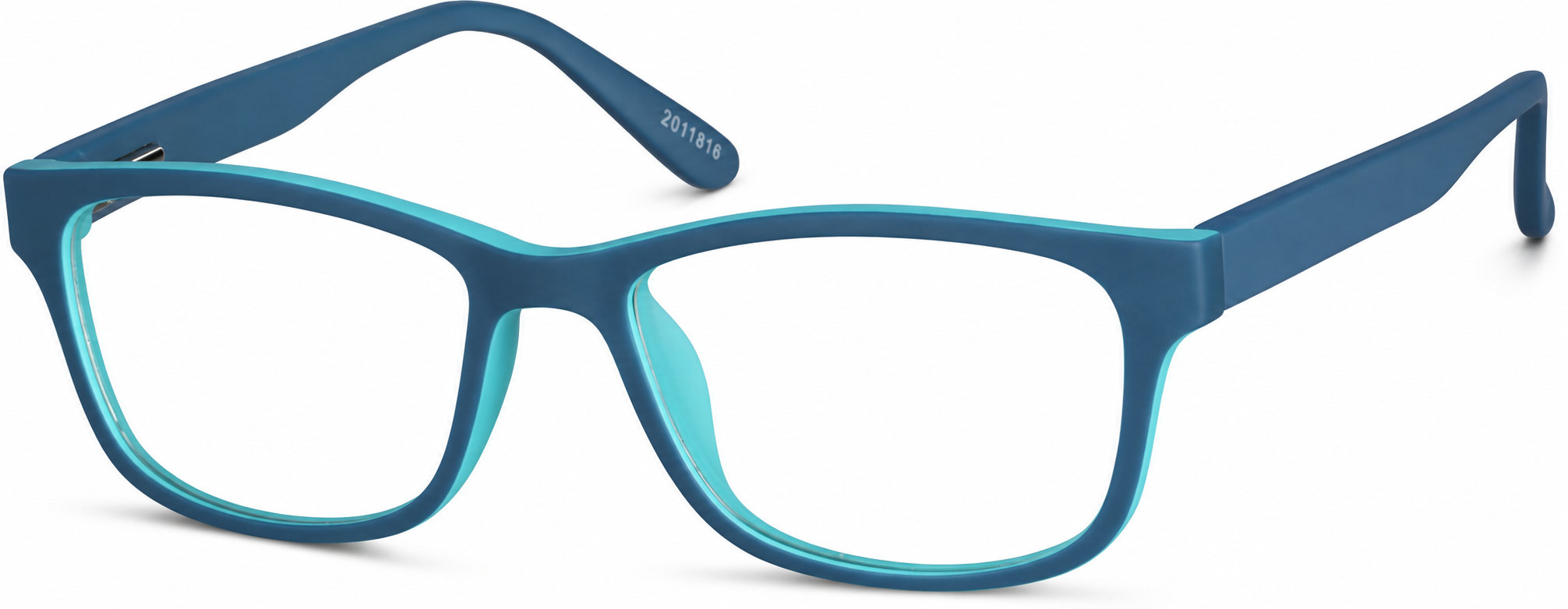 Blue Kids’ Rectangle Glasses · Blue · reference