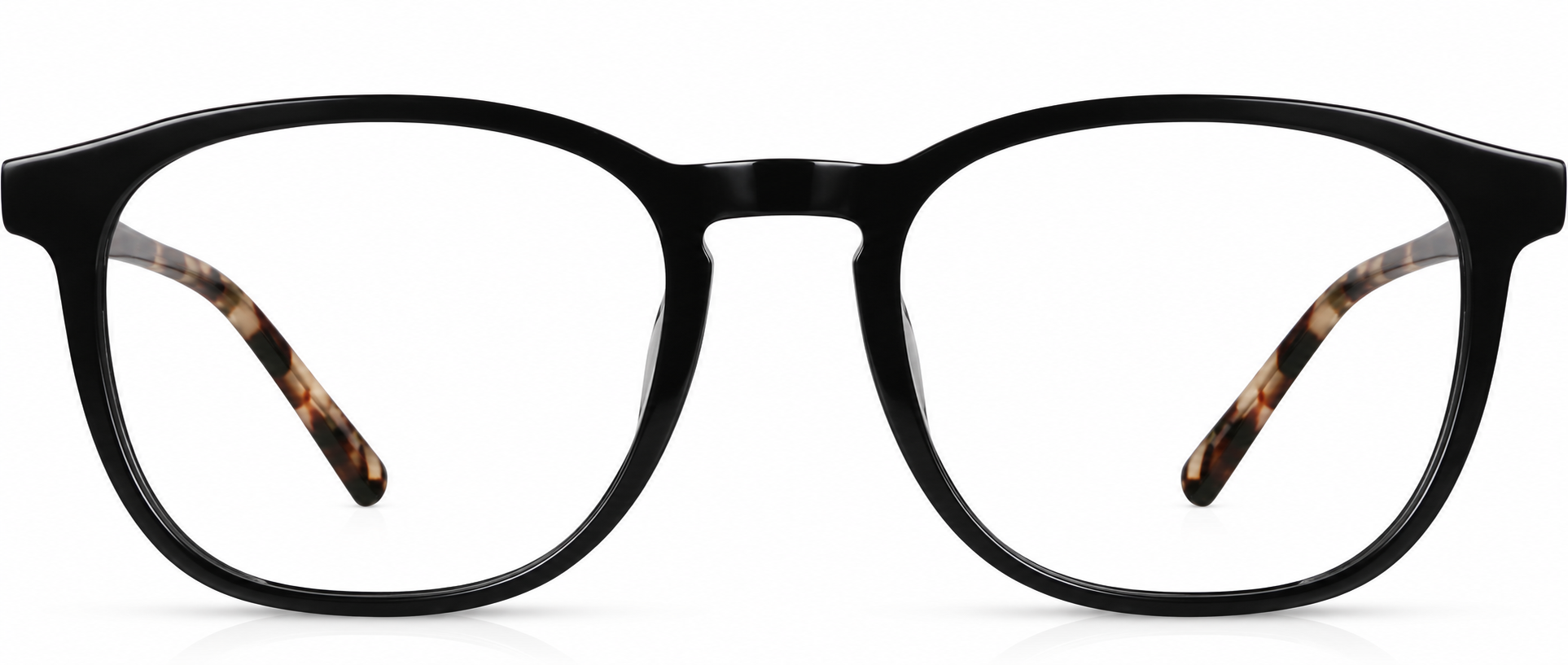 Black Square Glasses · Black · reference