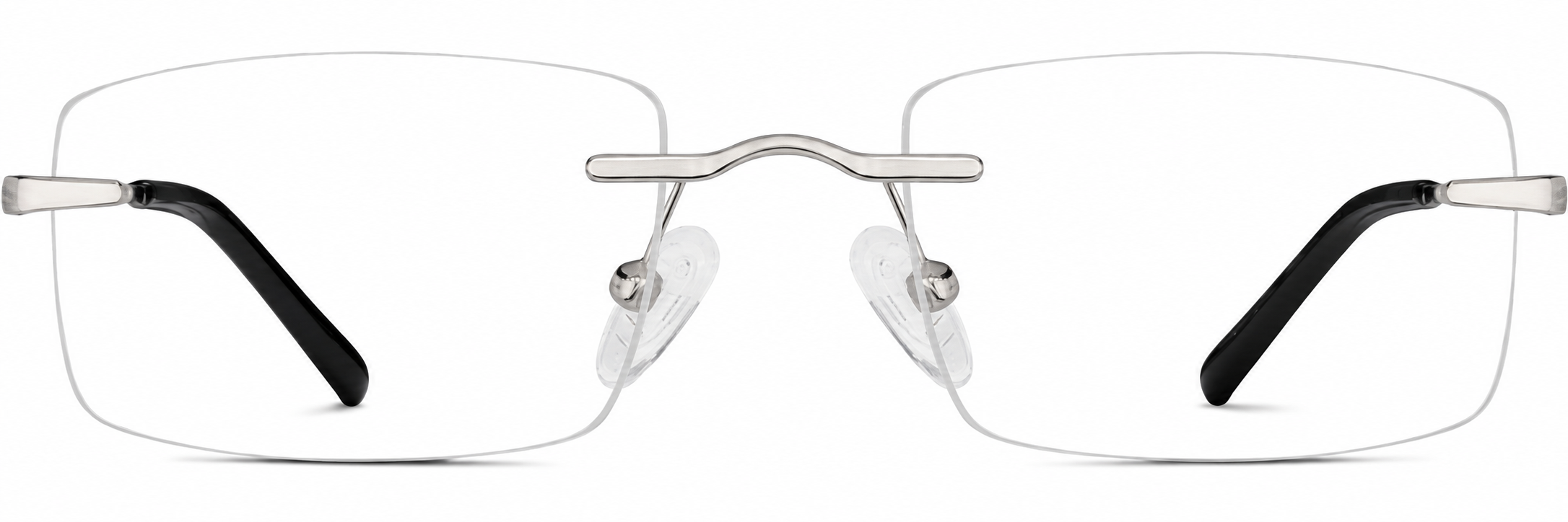 Silver Customizable Rimless Glasses · Silver · reference