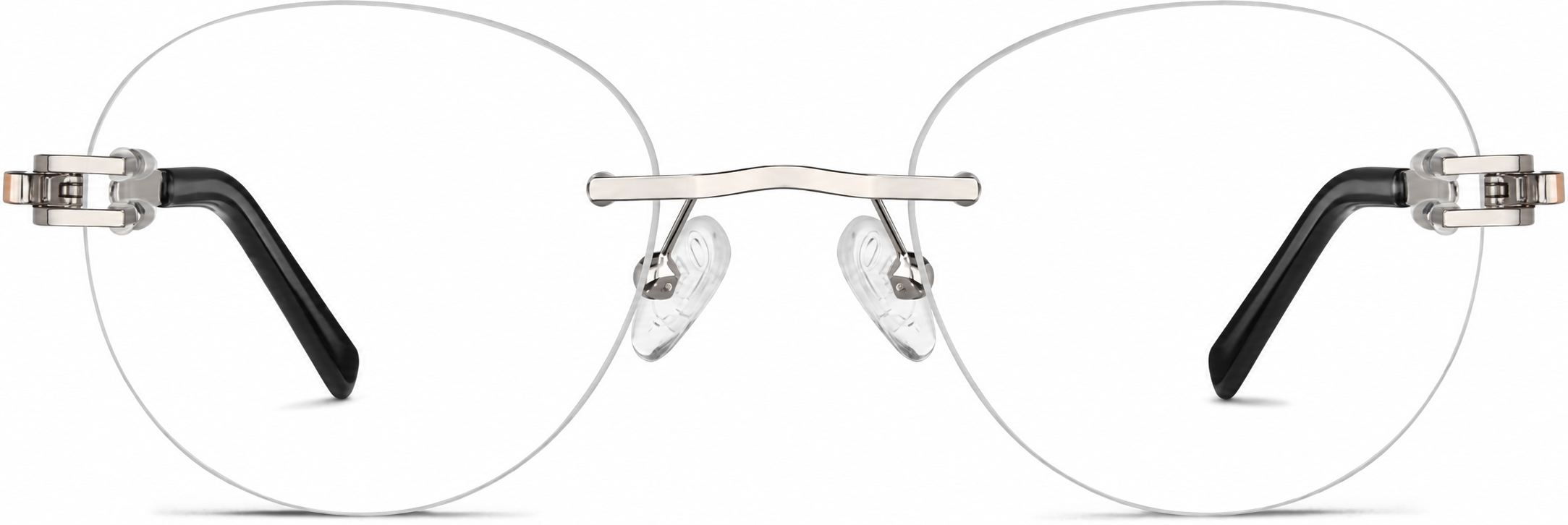 Silver Customizable Rimless Glasses · Silver · reference